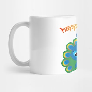 😍 Happy Diwali with cute peacock (girl)😍 Mug